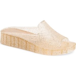 Jeffrey Campbell Jelly Havana Wedge Sandals - Women's Size 9  - Glitter